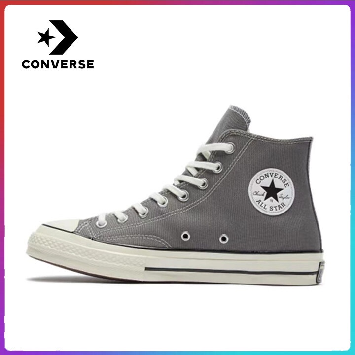 รองเท้าผู้ชาย Converse All Star Classic ของแท้ รองเท้าผ้าใบคลาสสิก รองเท้าแฟชั่นลำลอง - สีเทา