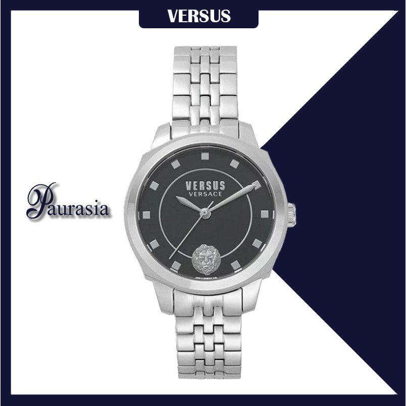 [ของแท้] Versus by Versace นาฬิกาข้อมือ ผู้ชาย รุ่น VERSUS VSP510-518 CHELSEA D/BLACK DIAL SS BRACEL