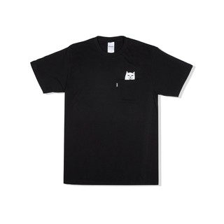 RIPNDIP เสื้อยืดคอกลม รุ่น  LORD NERMAL POCKET TEE  สีดำ - (ร้าน SEEK)