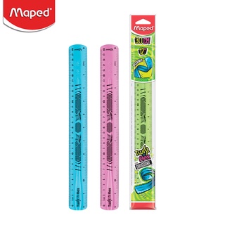 Maped (มาเพ็ด) ไม้บรรทัด 30 ซม.และ 12 นิ้ว Twist ไม้บรรทัดบิดได้ Maped รหัส TC/279010