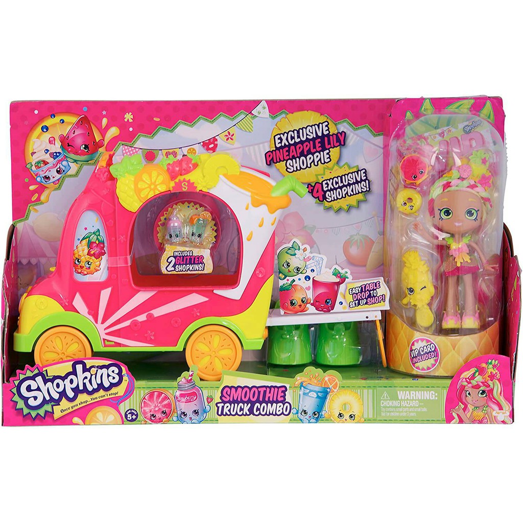 Shopkins Shoppies Smoothie Truck Combo Playset ของแท้ 💯💯💯