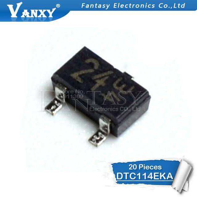 20PCS DTC114KAF SOT23 DTCA114 DTC114EK DTC114E DTC114 SOT-23 DTC114EKAF T146 ใหม่