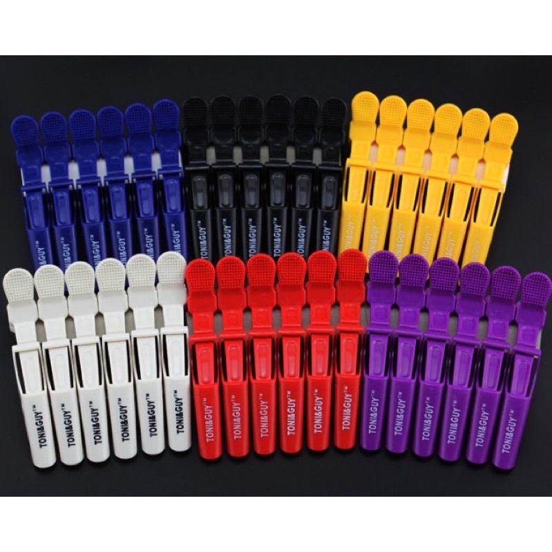 กิ๊บปากจระเข้Toni&Kuyสีล้วน 1.5*11cmแพคมี6ชิ้น#6883