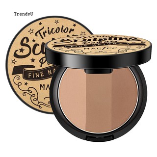 TDU_Face Highlighter Bronzer Makeup Silky Matte Shading Contouring Palette