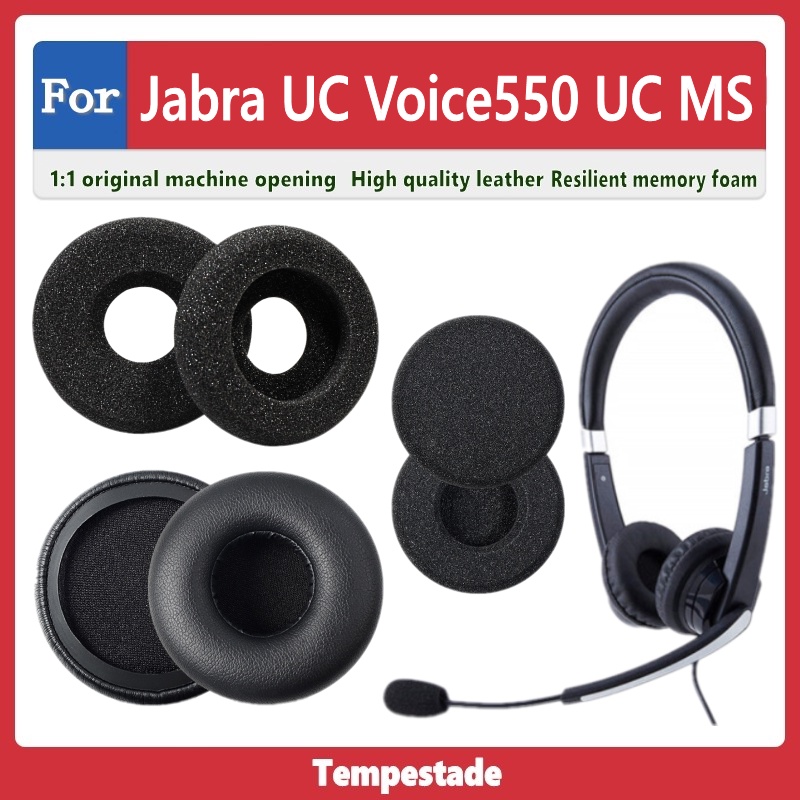 แผ่นฟองน้ําครอบหูฟัง แบบเปลี่ยน สําหรับ Jabra UC Voice 550 UC MS