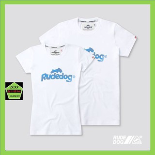 Rudedog เสื้อคอกลม ชาย หญิง รุ่น Logo21 สีขาว