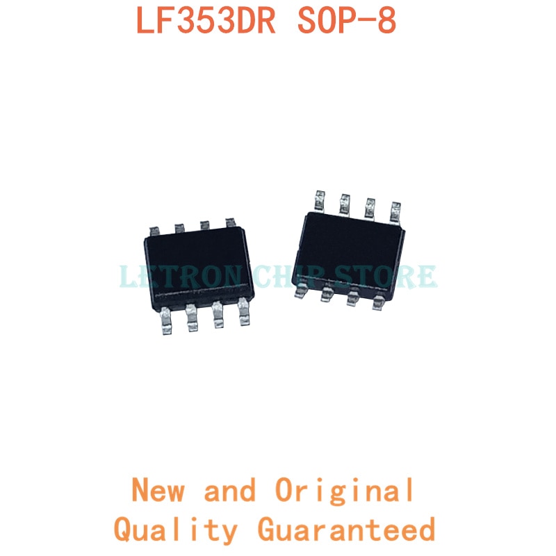 ชุดชิ้นส่วนอิเล็กทรอนิกส์ Lf353Dr Sop8 Lf353Dt Sop-8 Lf353Mx Lf353 Soic8 Lf353Dc-8 Lf353 Smd Ic E No