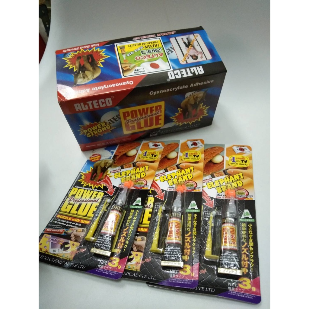 Alteco กาวตราช้าง **ยกกล่อง** Alteco -  กาวร้อน ของแท้ 100%