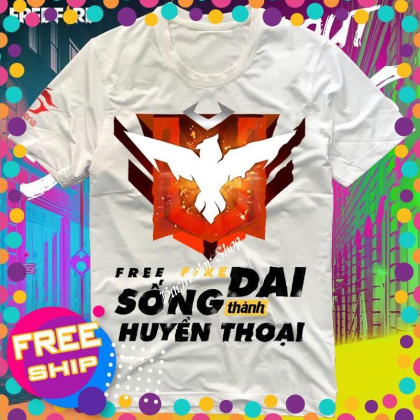 FREE FIRE SHIRT FF เสื้อ Rank Free Fire ในตํานาน