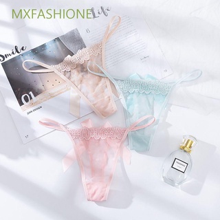 Mxfashione กางเกงชั้นในจีสตริงเอวต่ําผ้าตาข่ายลายจุดแนวเซ็กซี่สําหรับผู้หญิง