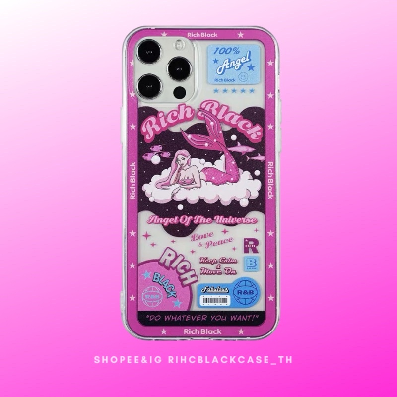 RichBlackcase แท้ Pink mermaid (ca) เคสไอโฟน เคสไอโฟน 16/16Pro/16Plus/16Promax ส่งฟรี