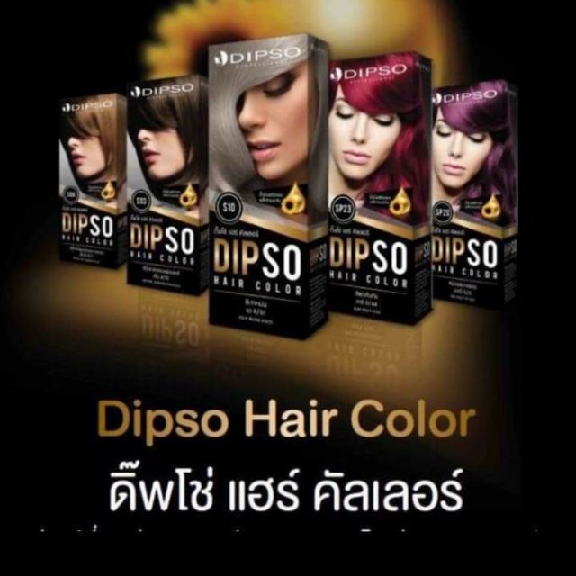DIPSO HAIR COLOR ดิ๊ฟโซ่ เเฮร์ คัลเลอร์ ปริมาณ 110มล.x2 ( SP21 - SP28 )