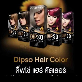 DIPSO HAIR COLOR ดิ๊ฟโซ่ เเฮร์ คัลเลอร์ ปริมาณ 110มล.x2 ( S01 - SP20 )