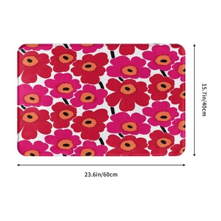 Marimekko (2) พรมเช็ดเท้า พรมเช็ดเท้า กันลื่น 40 * 60 ซม. สําหรับบ้าน และสวน ทางเข้า ห้องครัว