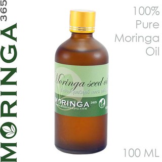 Moringa Seed Oil น้ำมันมะรุมบริสุทธิ์ 100% ( สูตรสกัดเย็น /ขวดกลม) moringa365