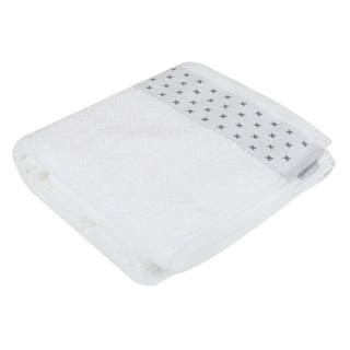 towel TOWEL HOME LIVING STYLE CROSS 27X54" WHITE Towel, robe toilet ผ้าเช็ดตัว ผ้าขนหนู HOME LIVING STYLE CROSS 27X54 นิ