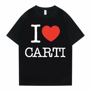 ผ้าฝ้ายแท้เสื้อยืด คอกลม พิมพ์ลาย I Love Playboi Carti สไตล์ฮิปฮอป ทูแพค สตรีท โอเวอร์ไซซ์ แฟชั่นสําหรับผู้ชาย และผู้หญิ