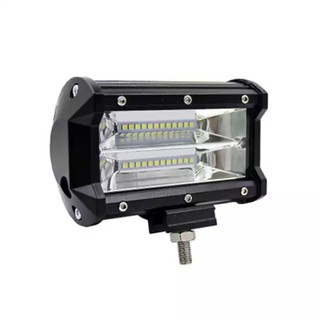 FSเเพ็ค 1ชิ้น!! LED LIGHT BAR ไฟสปอร์ตไลท์ ไฟหน้ารถ ไฟท้าย 72W 12V-24V รุ่น COMBO BEAM ทรงเหลี่ยม เเสงขาว