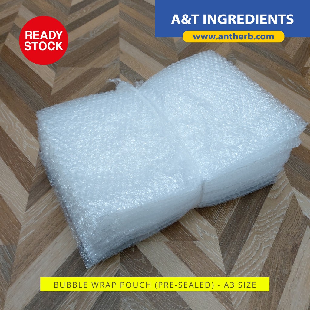 A3 Size Bubble Wrap Pouch / Pocket (3 ซีลข้าง 1 ข้าง) - 297mm X 420mm