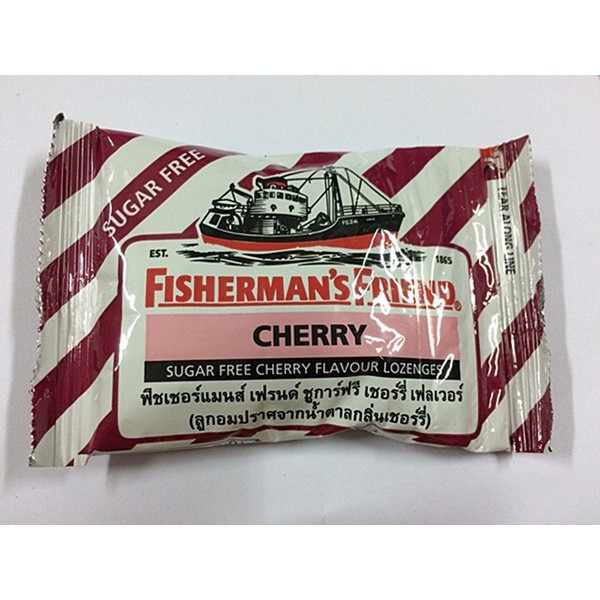 Fisherman's Friend Cherry ฟิชเชอร์แมน เฟรนด์ กลิ่นเชอร์รี่ จำนวน 1 ซอง