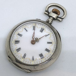 นาฬิกามือสอง ของแท้ นาฬิกาพกไขลาน pocket watch 1900 ขนาดตัวเรือน 30 mm