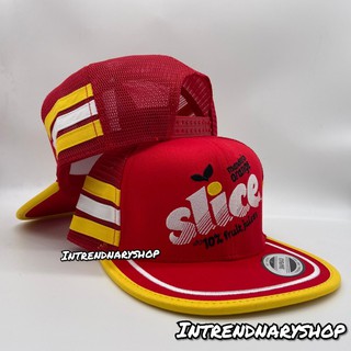 หมวกตาข่าย หมวกวินเทจ โลโก้ SLICE 2แบบ Vintage Snapback HIPHOP