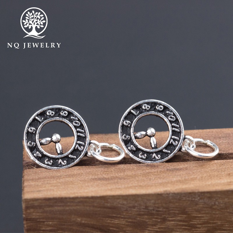 Charm S925 หน้าปัดนาฬิกาห้อยเล็ก S925 ไทย - NQ Jewelry