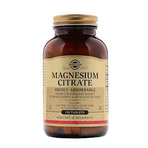 Solgar, Magnesium Citrate, 120 Tablets