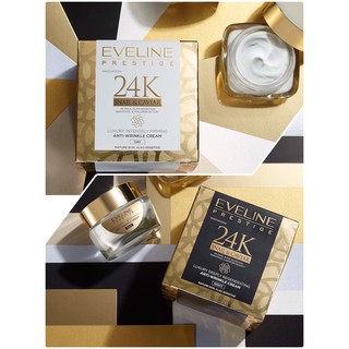 EVELINE 24K SNAIL &amp; CAVIAR ANTI-WRINKLE DAY CREAM (50 ML), NIGHT CREAM (50ML) EXP.10/2023