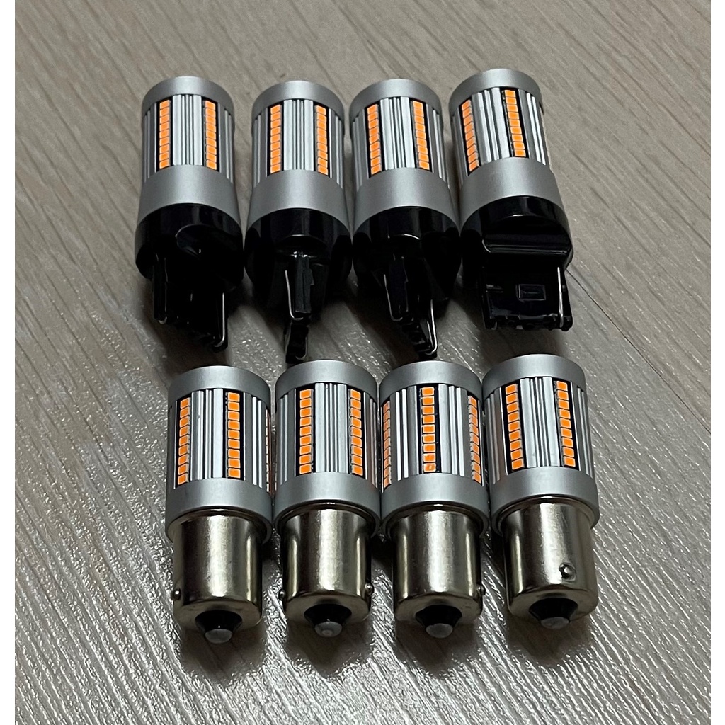 1 หลอดไฟไฟเลี้ยวรถยนต์ LED T20 FLAT FOOT 7440 / ไฟเลี้ยวรถยนต์ LED ROUND FOOT BAU15s