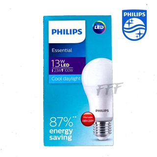 [PHILIPS ราคาพิเศษ] หลอดไฟ PHILIPS LED bulb Essential 13W E27 Daylight