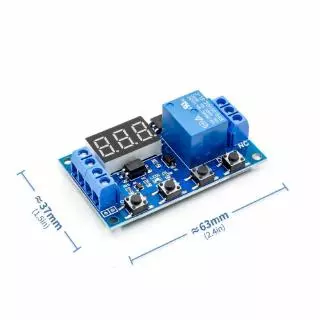 Dc 6-30V ไฟ LED ดิจิตอลรีเลย์ทริกเกอร์วงจรสวิทช์ตั้งเวลาควบคุมเวลา LED Light Digital Time Delay Relay Module Trigger Cycle Timer Delay Switch Circuit Board