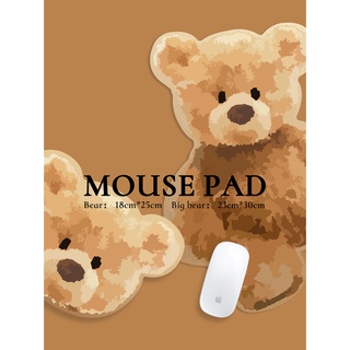 Bear Mouse pad แผ่นรองเมาส์ลายหมีน้อย Creator วาดเองไม่ใช่ลายก็อปงานจีนค่ะ