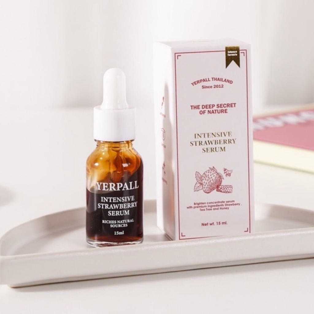 เซรั่มสตอ เซรั่มสตอเบอรี่ YerpallStrawberrySerum ลดรอยสิว ผิวกระจ่างใส(ของแท้100% ล็อตใหม่มีโฮโลแกรม) ตัวแทนถูกต้อง