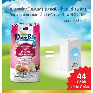 ราคาถูกที่สุด หางนมผงแดรี่ริช ถุงสีชมพู skimmilkpowder ราคานี้เฉพาะที่ช้อปปี้เท่านั้น
