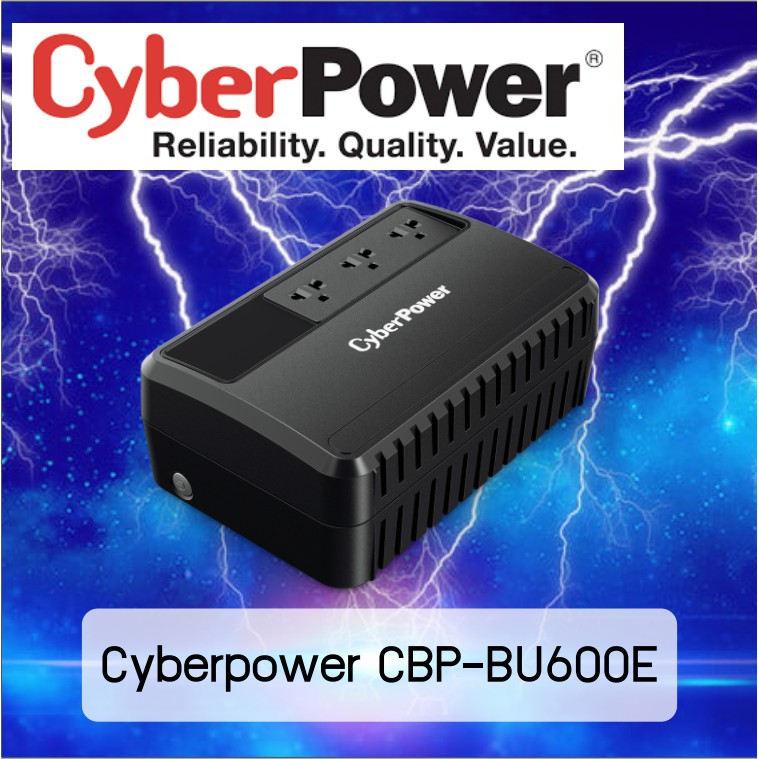 Cyberpower รุ่น Cbp Bu600e เครื่องสำรองไฟ Ups Cbp Bu600e 600va 360w Ups Shopee Thailand