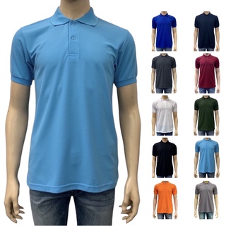 เสื้อโปโลผู้ชาย แขนสั้น ผ้าจูติสีพื้น 5 ไซส์ 10 สี Polo Shir