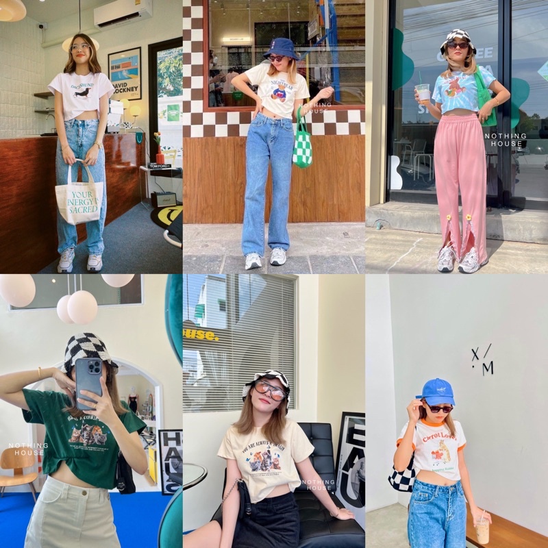 พร้อมส่ง‼️เสื้อครอป Nothing House