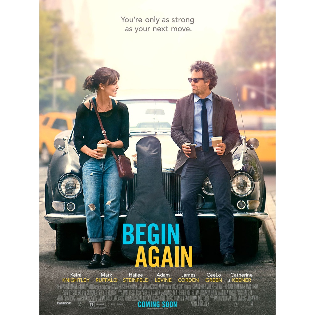 โปสเตอร์หนัง Begin Again บีกินอะเกน ภาพยนตร์ Movie Poster ภาพติดผนัง ตกแต่งบ้าน รูปติดห้อง รูปภาพ ขอ