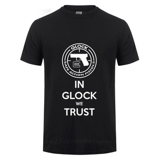 【พร้อมส่ง】เสื้อยืดคอกลม แขนสั้น ผ้าฝ้าย พิมพ์ลายโลโก้ Glock Handgun USA แนวสตรีท แฟชั่นฤดูร้อน สําหรับผู้ชายสามารถปรับแต