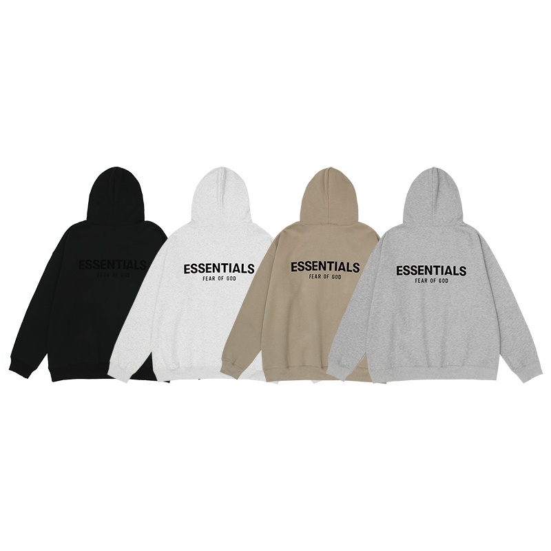 สินค้าพร้อมส่ง Essentials เสื้อฮู้ด ผ้าฟลีซ แขนยาว พิมพ์ลาย ทรงหลวม ...