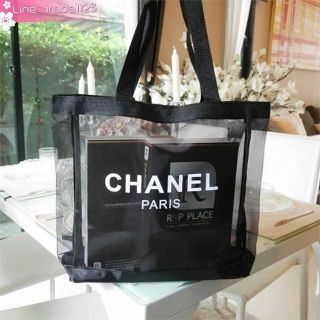 Chanel Black Mesh Tote Bag ของแท้ ราคาถูก