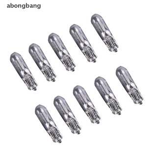 [abongbang] แผงแดชบอร์ดหลอดไฟเบรก 12V 1.2W T5 10 ชิ้น