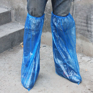 ผ้าคลุมรองเท้า วัสดุพลาสติก ป้องกันน้ำ ป้องกันการลื่น