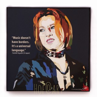 Yoshiki Hayashi โยชิกิ ฮายาชิ วง ‎X Japan ญี่ปุ่น รูปภาพ​ติด​ผนัง​ pop art กรอบรูป คำคม แต่งบ้าน ของขวัญ