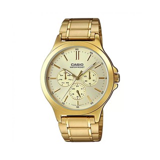 Casio Standard นาฬิกาผู้ชาย สายสแตนเลสส รุ่น MTP-V300G-9AUDF,MTP-V300G-9A,MTP-V300G