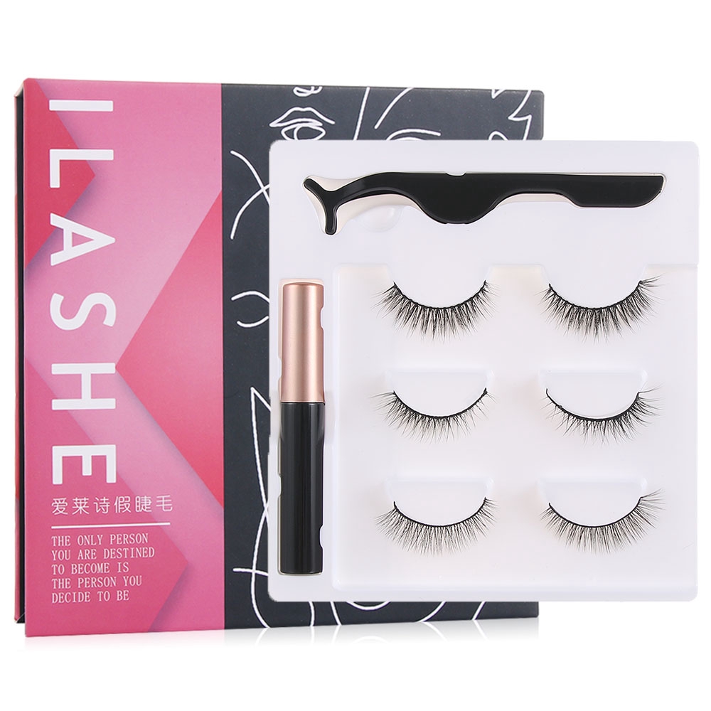 HYP 10 Pairs Makeup Handmade Natural Long False Eyelashes Eye Lashes ...