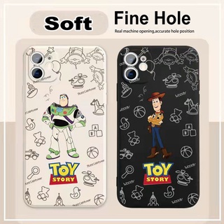 OPPO A15S A54 4G A3S A7 A5S A12 A11K A5 A9 A15 Reno 4F 5F 4 5 Reno5 F 4G 5G Cartoon Cute Toy Story TPU Soft Phone Case Fine Hole All-Inclusive Camera Protection Back Cover ADD 17