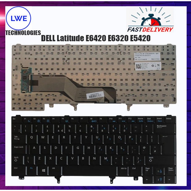 แป้นพิมพ์แล็ปท็อป Dell Latitude E6420 E6320 E6440 E5420 Series