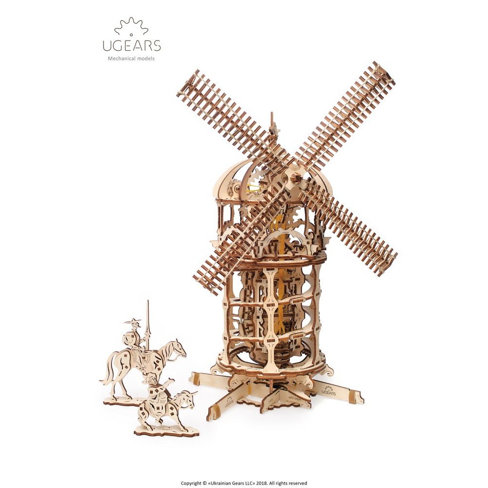 UGEARS: Tower Windmill [3D Wooden Puzzle]